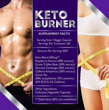 Load image into Gallery viewer, Best Keto Diet Pills - Fat Burner - Keto Diet Pills Ketosis Supplement for Women and Men– Boosts Energy &amp; Metabolism, Burns Fat Fast- Keto Weight Loss Supplements - Keto Burn - 60 Cap