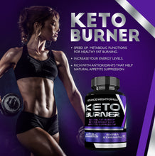 Load image into Gallery viewer, Best Keto Diet Pills - Fat Burner - Keto Diet Pills Ketosis Supplement for Women and Men– Boosts Energy &amp; Metabolism, Burns Fat Fast- Keto Weight Loss Supplements - Keto Burn - 60 Cap